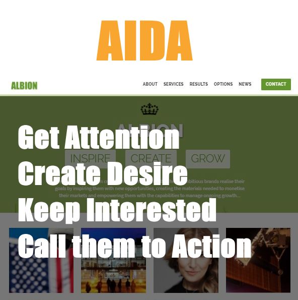website design - aida