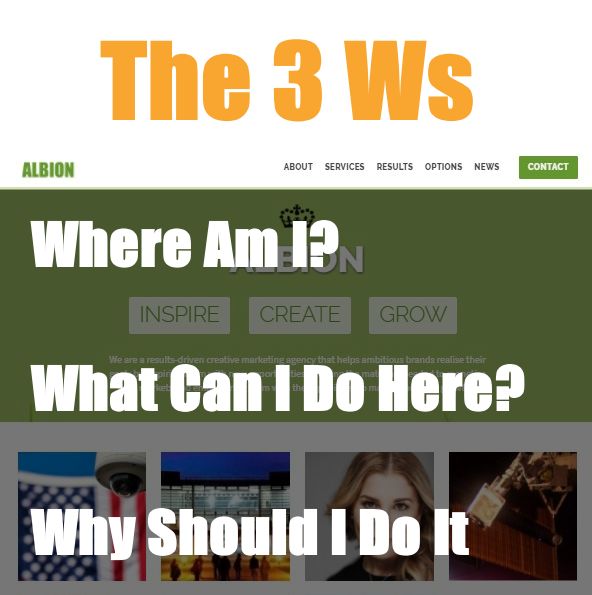 website design - 3 ws